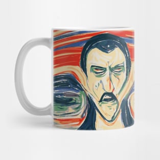 Count Dracula In The Style Of Edvard Munch. Mug